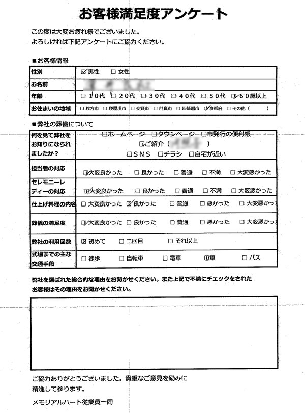 アンケート紹介 アンケート紹介